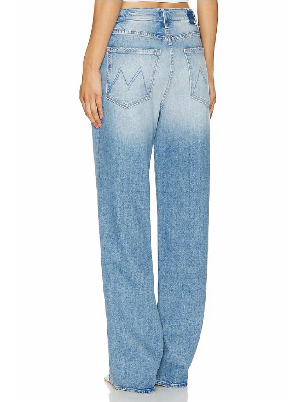 Mother Superior The Spitfire Sneak Low Rise Straight Leg Jeans in I Confess - Picture 3 of 12